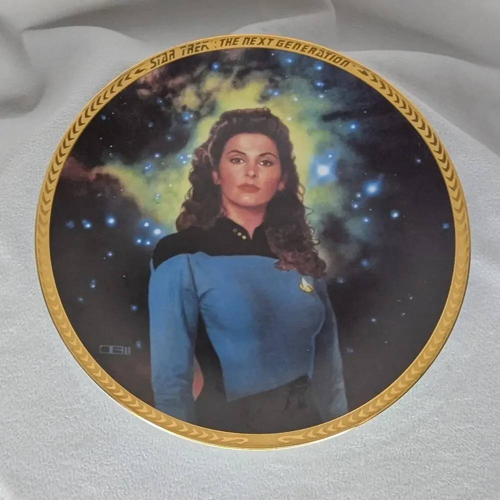 Hamilton Collection 1994 Star Trek TNG Counselor Deanna Troi Collector Plate